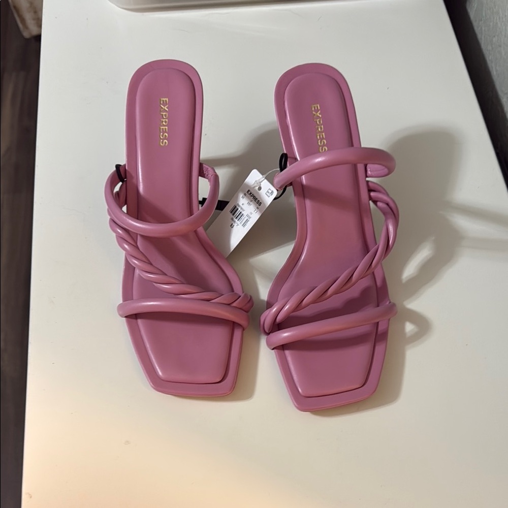 Express Women's Pink Strappy Sandals
